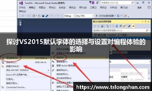 探讨VS2015默认字体的选择与设置对编程体验的影响